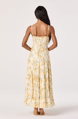 Tazia Scalloped Sweetheart Maxi Dress