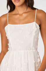 Avani 3D Floral Applique Midi Dress