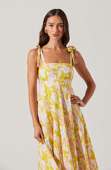 Shiann Patchwork Print Midi Dress