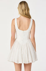 Reina Embroidered Floral Mini Dress