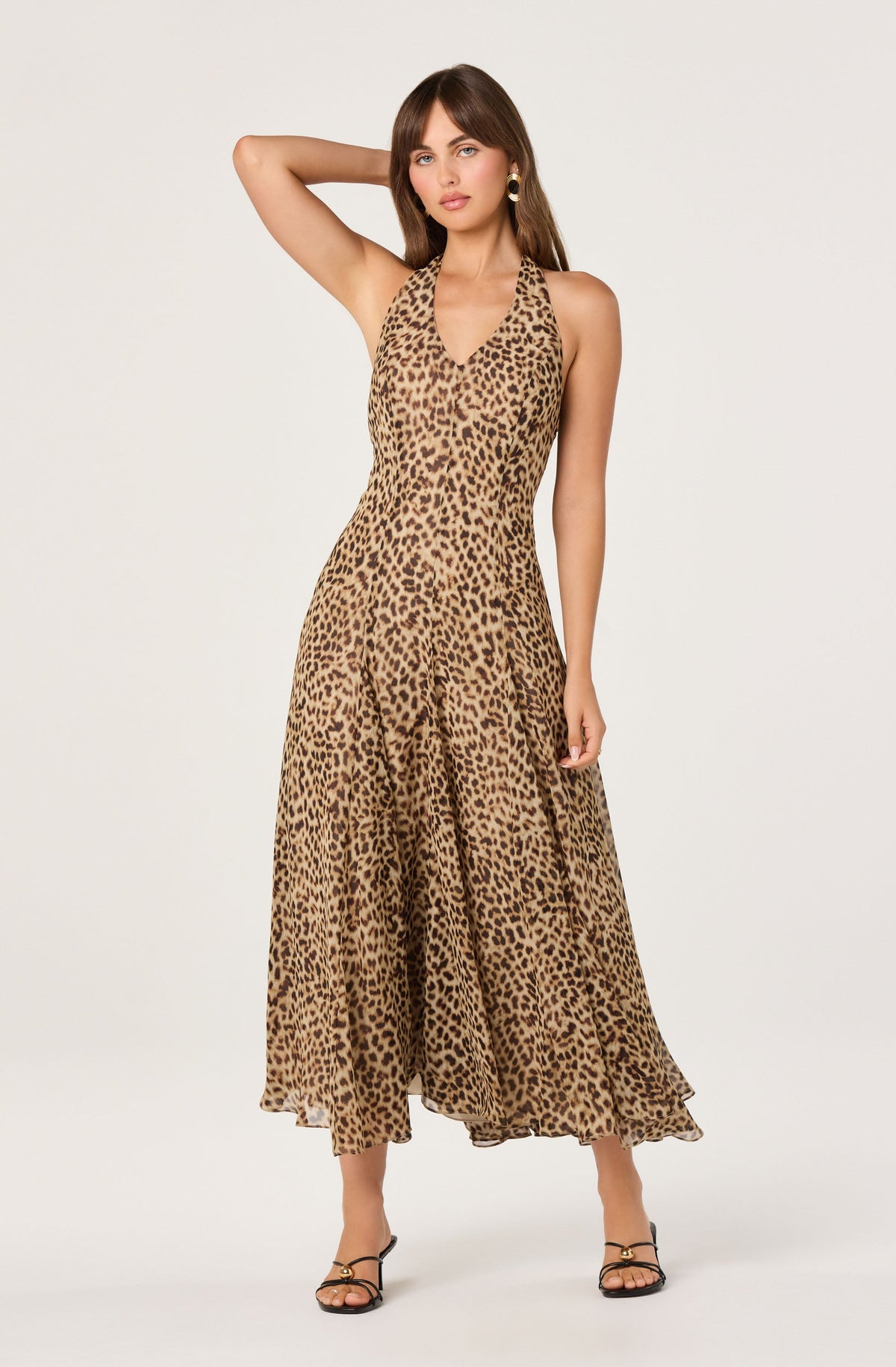 Myra V-Neck Halter  Maxi Dress