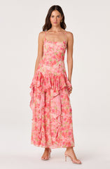 Livia Floral Ruffle Maxi Dress