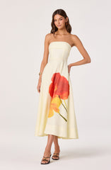 Ximena Floral Strapless Maxi Dress