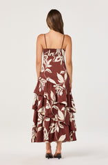 Cassia Twist-Front Satin Maxi Dress