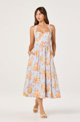 Beryl Garden Floral Midi Dress