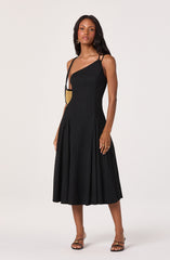 Nola One-Shoulder Knit Midi Dress
