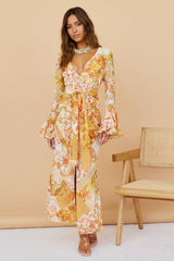 Around The Oasis Maxi Dress Orange