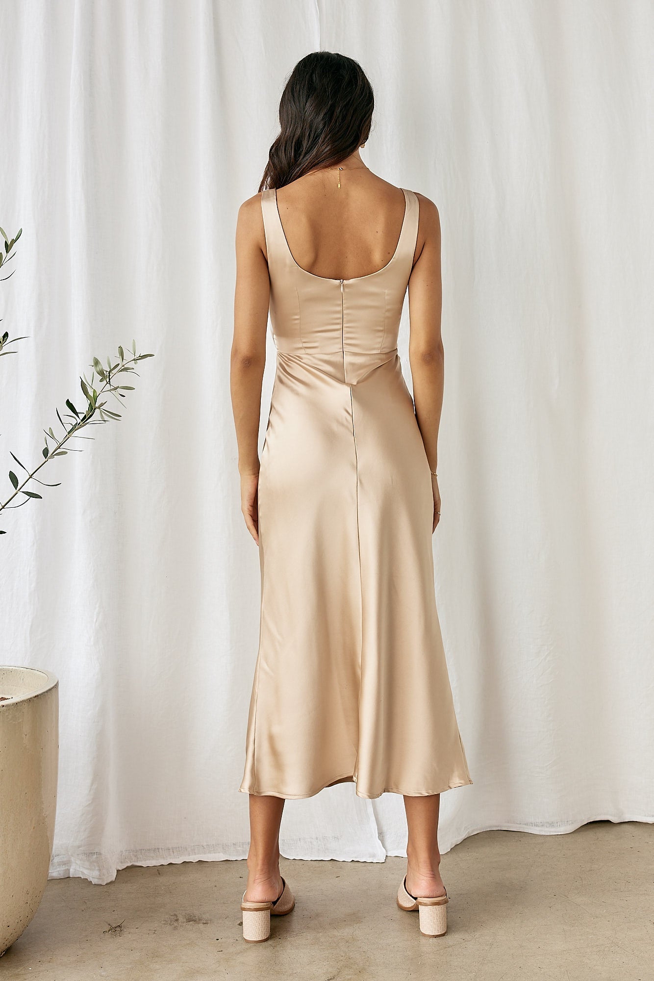 When You Breathe Maxi Dress Beige