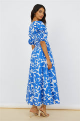 In The Cosmos Maxi Dress Blue