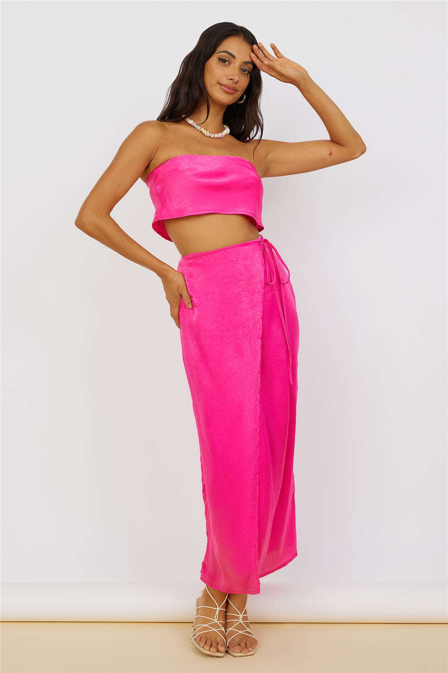 The Right Place Maxi Skirt Pink