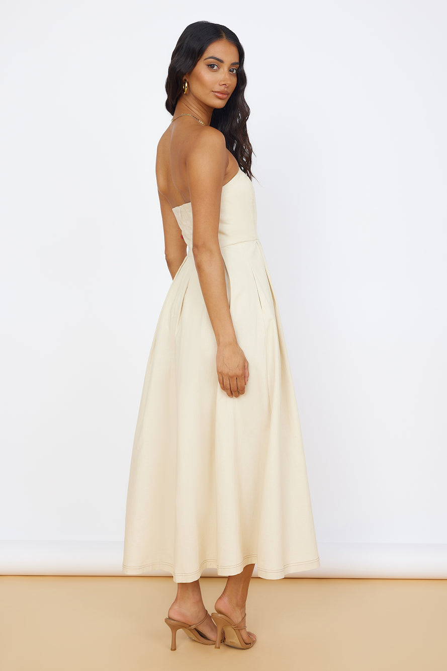 SEVEN WONDERS Bonny Midi Dress Sand