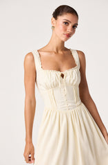 Sahana Crochet Trim Milkmaid Dress