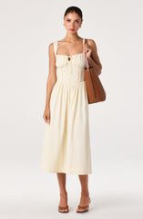 Sahana Crochet Trim Milkmaid Dress