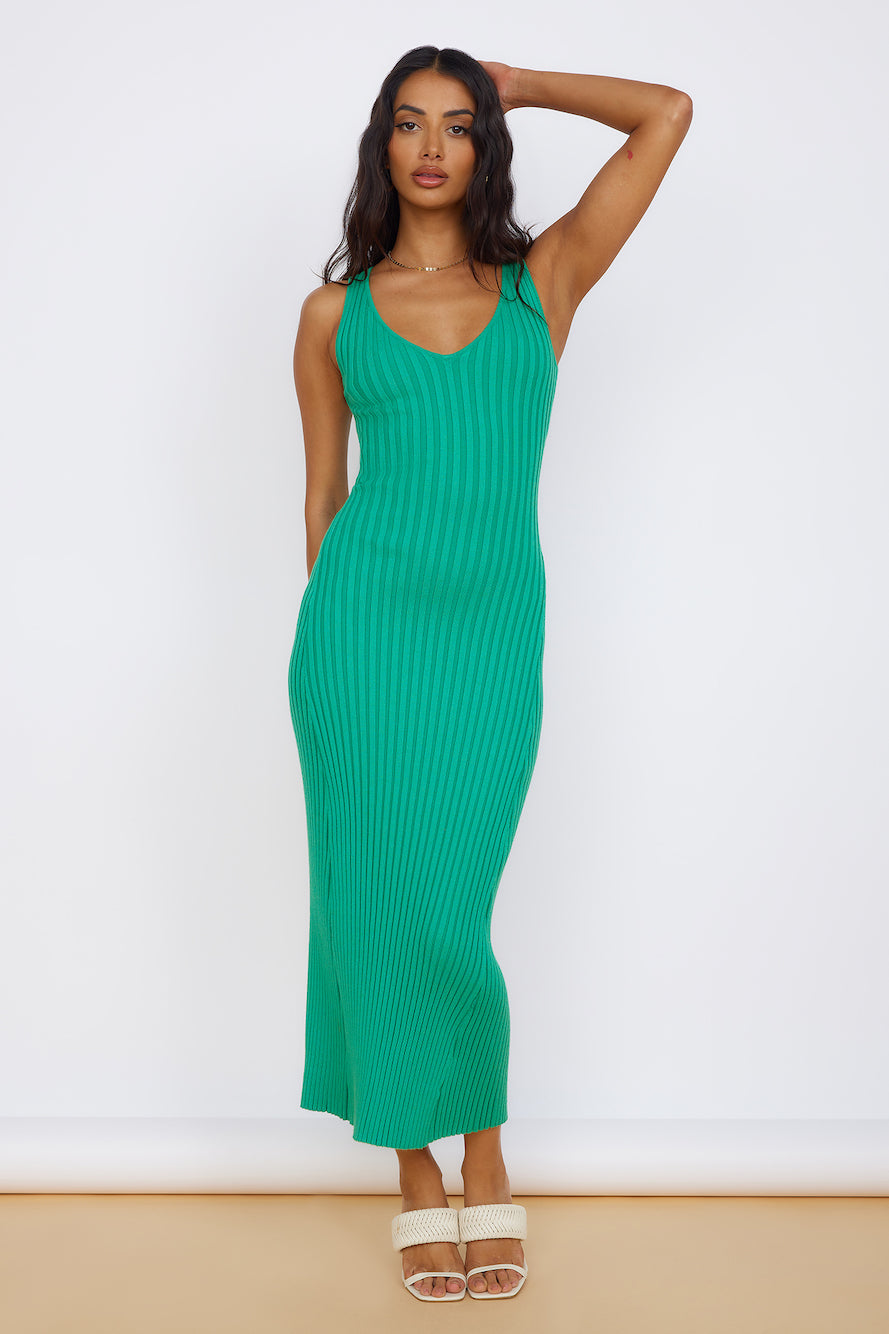 Radiant Glow Maxi Dress Green