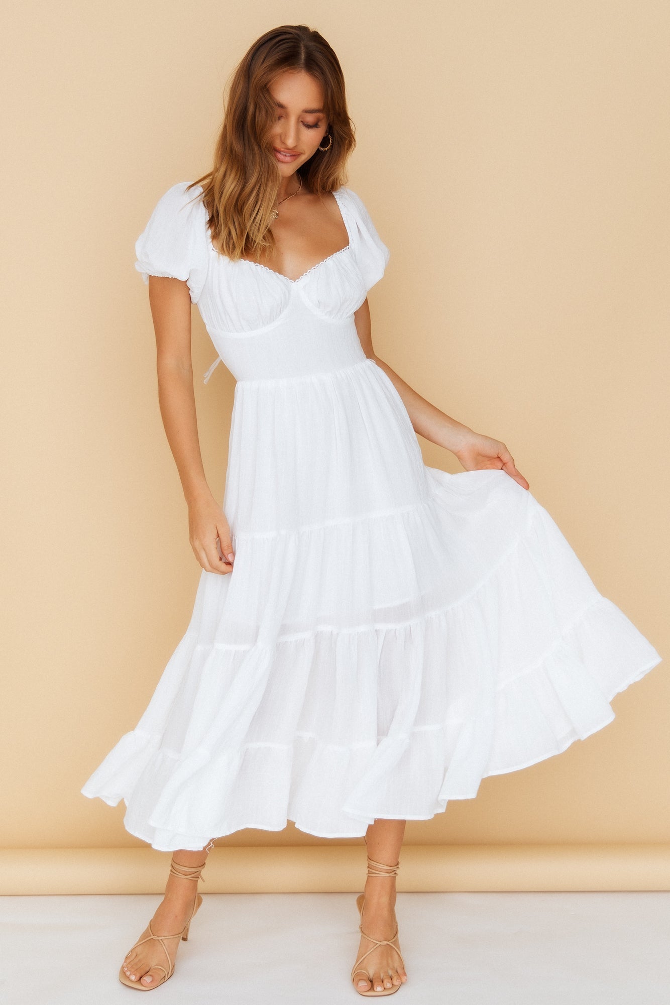 Serendipitous Moments Maxi Dress White