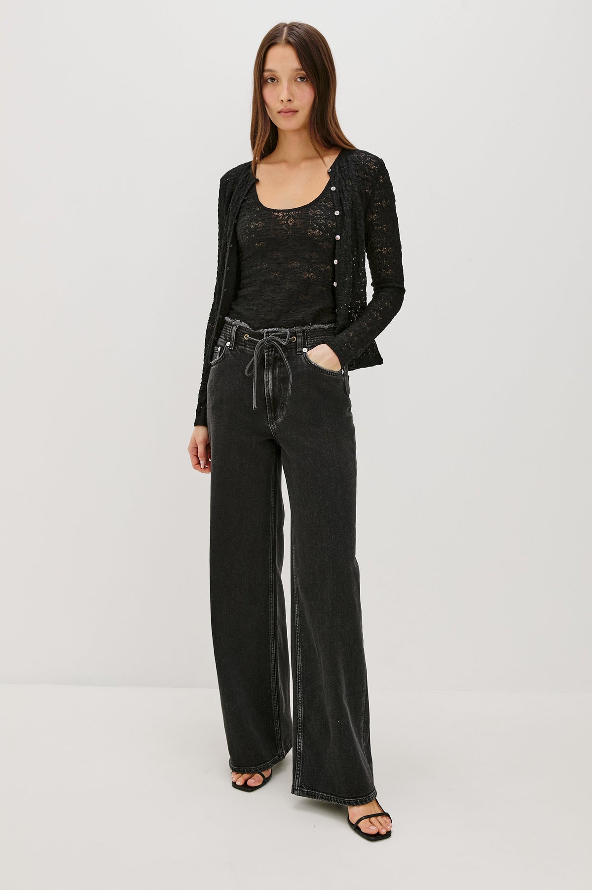 Angeleno Wide Leg - Ash Black