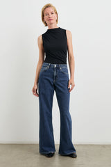 Angeleno Wide Leg - Pebble Blue