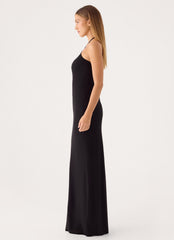 Anouk Halter Maxi Dress - Black