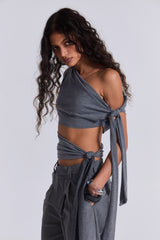 Mena Asymmetric Top in Grey