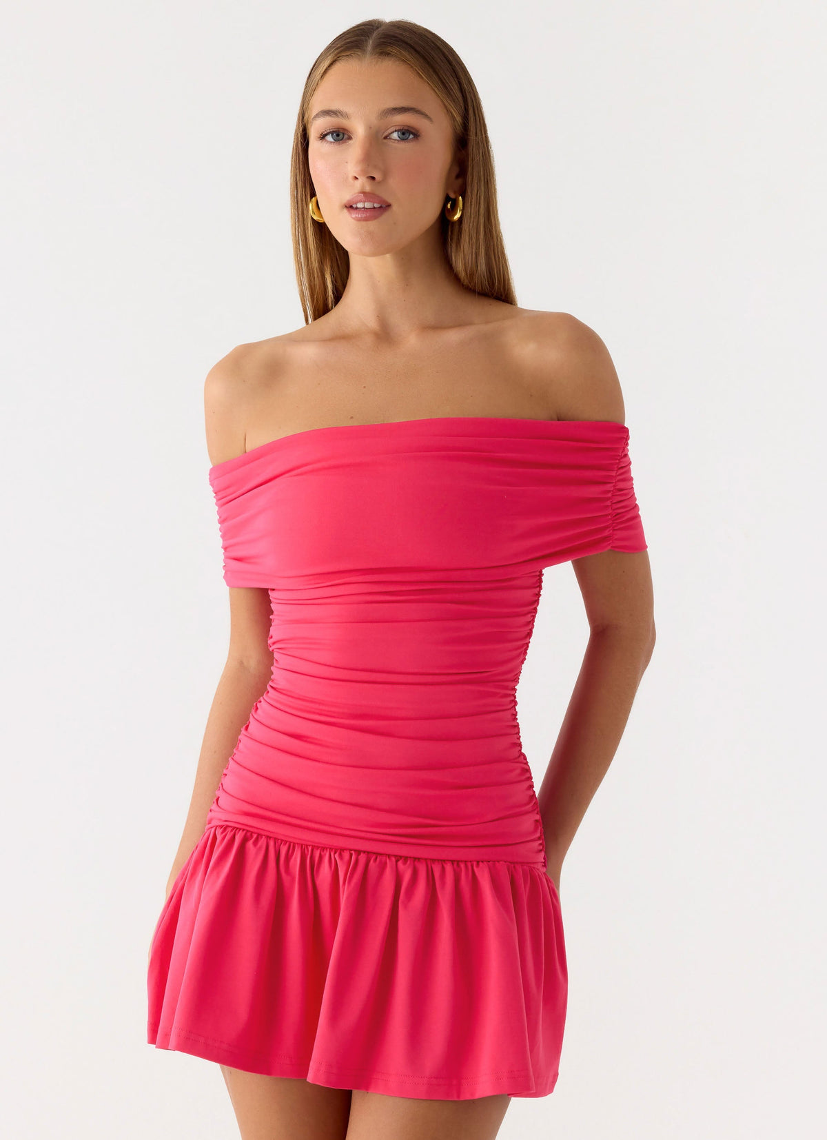 Aurenis Mini Dress - Fuchsia
