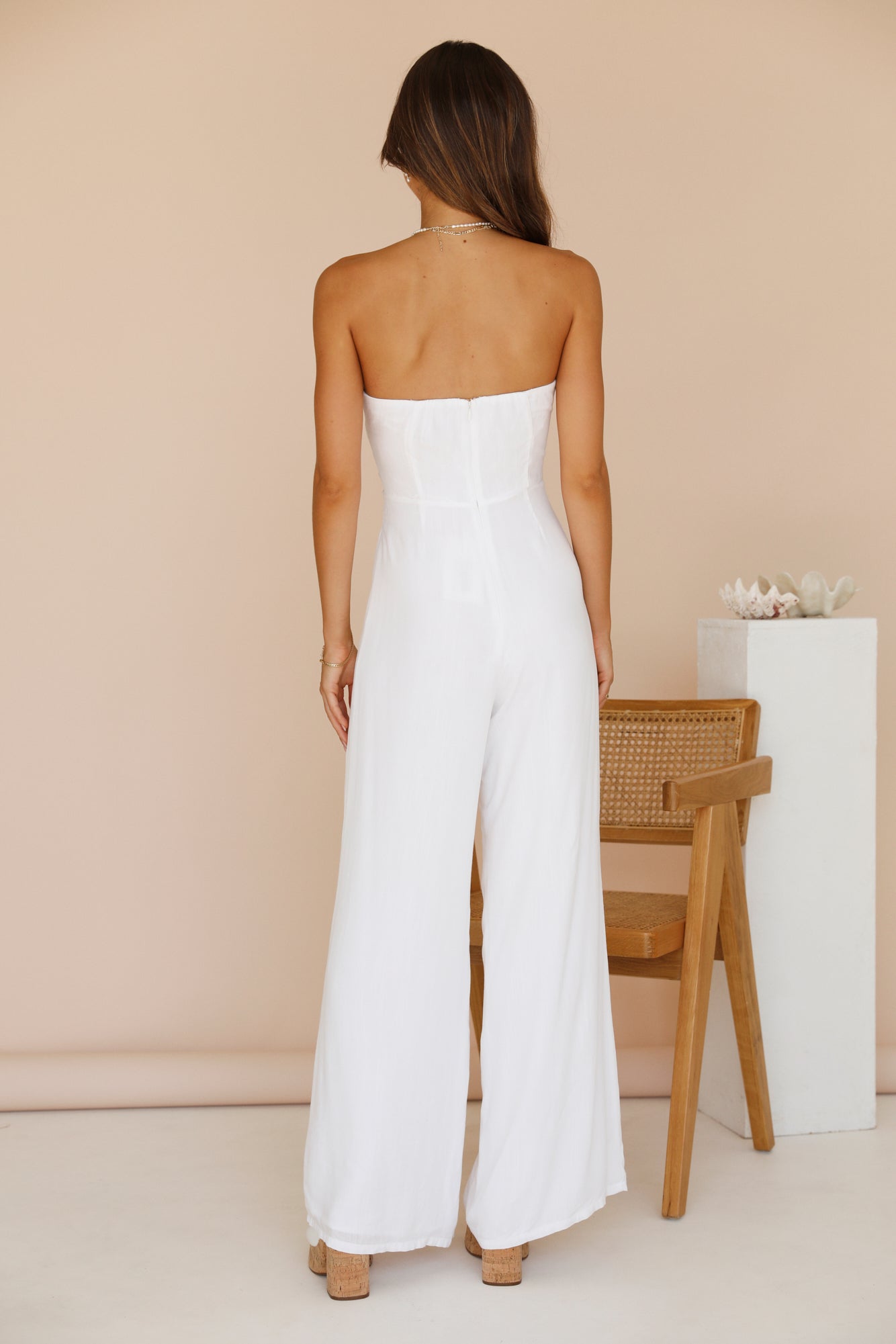 RUNAWAY THE LABEL Etta Jumpsuit White