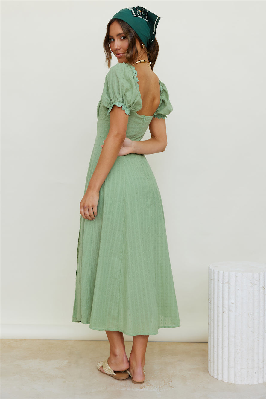 Lost Skies Maxi Dress Sage