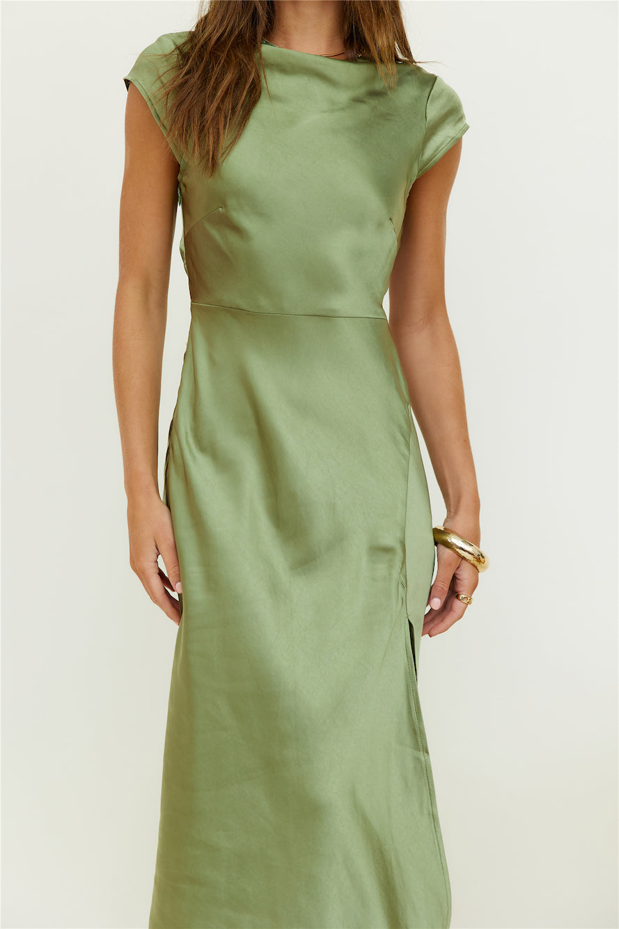 One Last Song Maxi Dress Olive