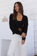 CHARLIE HOLIDAY Camila Cardigan Black