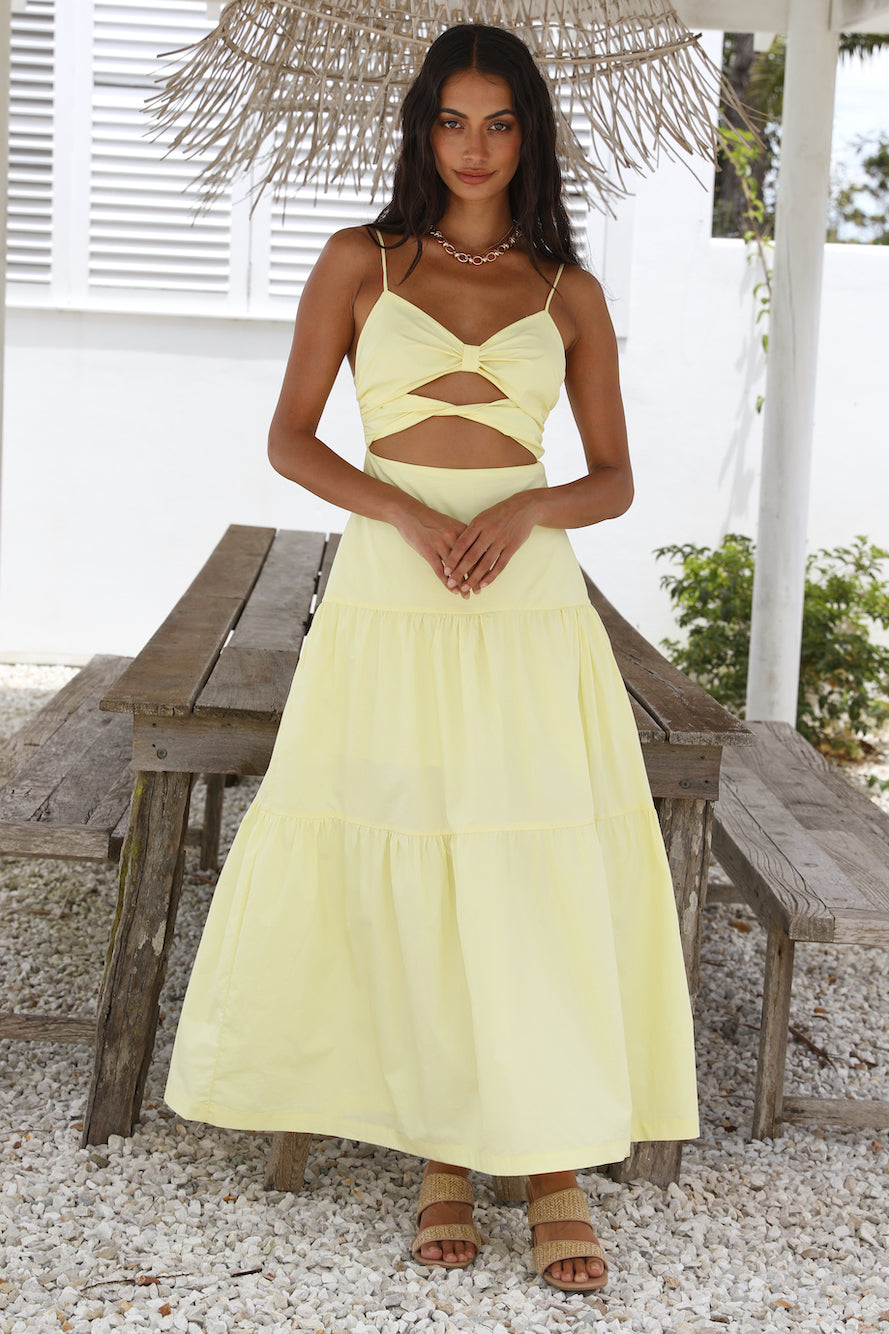 Make It Natural Maxi Dress Yellow