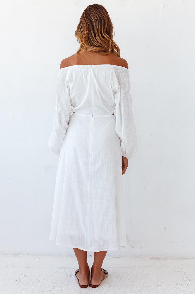 Summer Fireplace Dress White