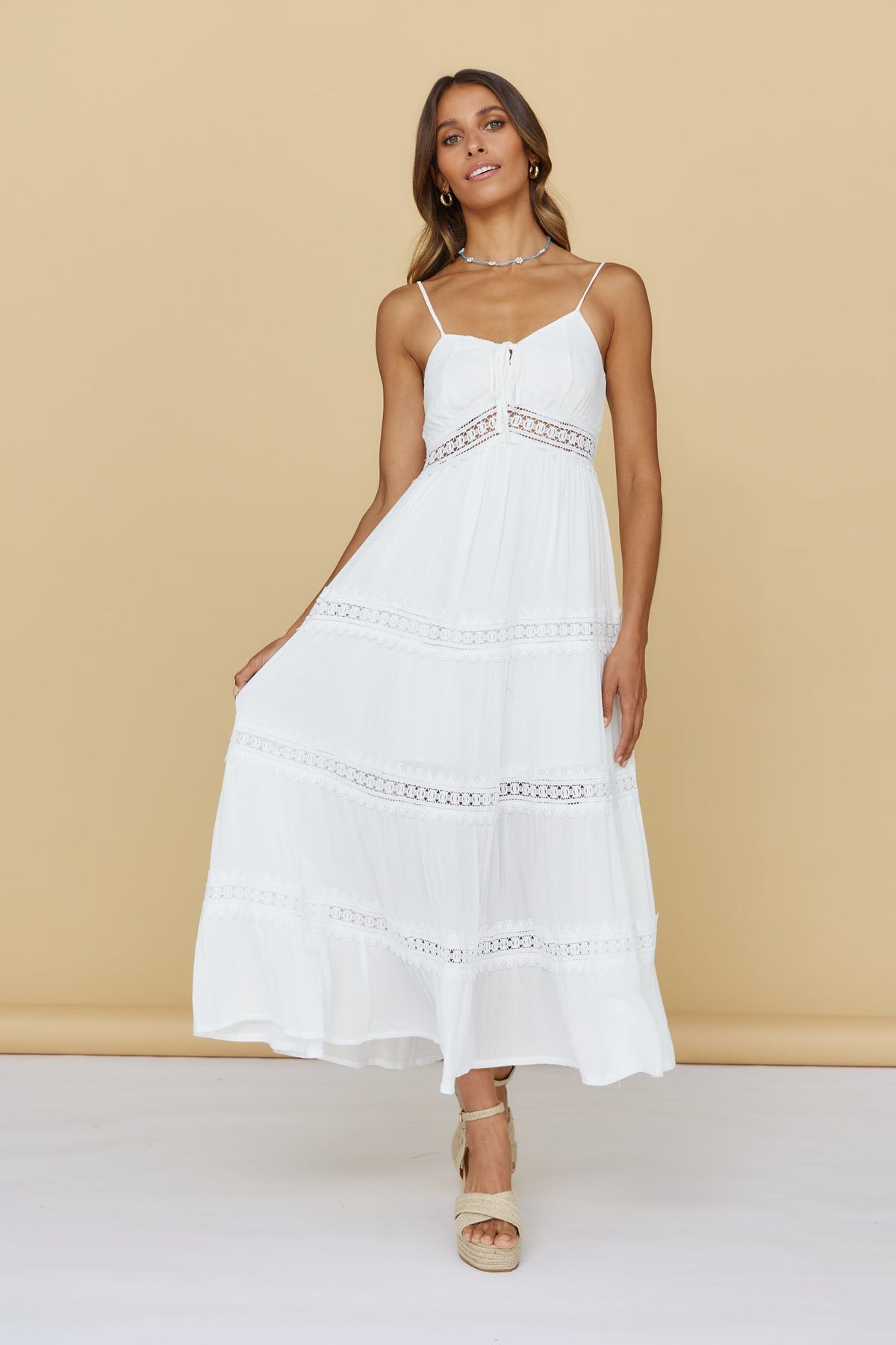 Looking For Something Maxi Dress White