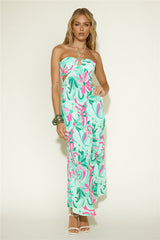 Summer Getaway Maxi Dress Green