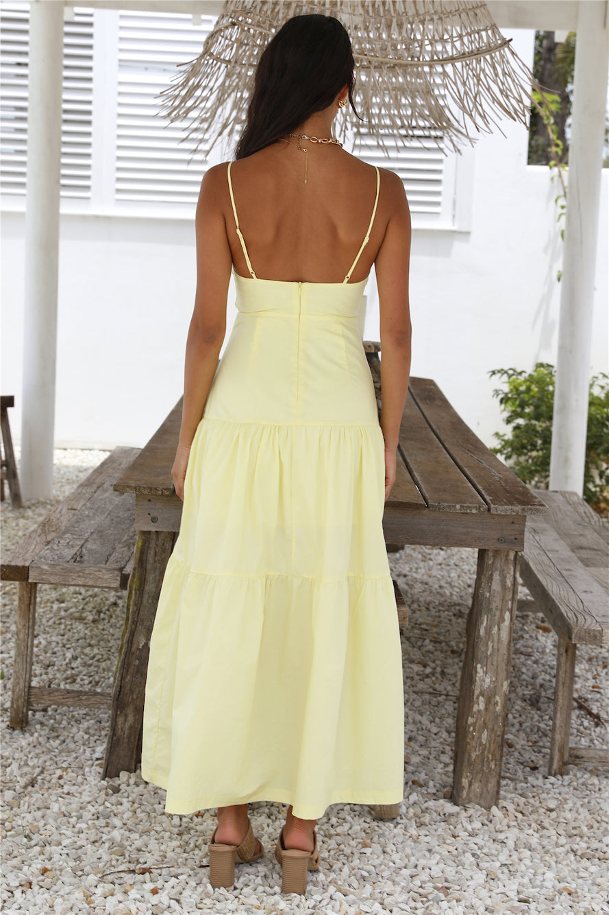 Make It Natural Maxi Dress Yellow