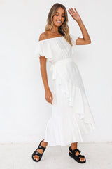 Summer In Turin Maxi Dress White