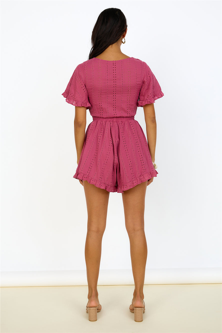 From Eden Playsuit Pink