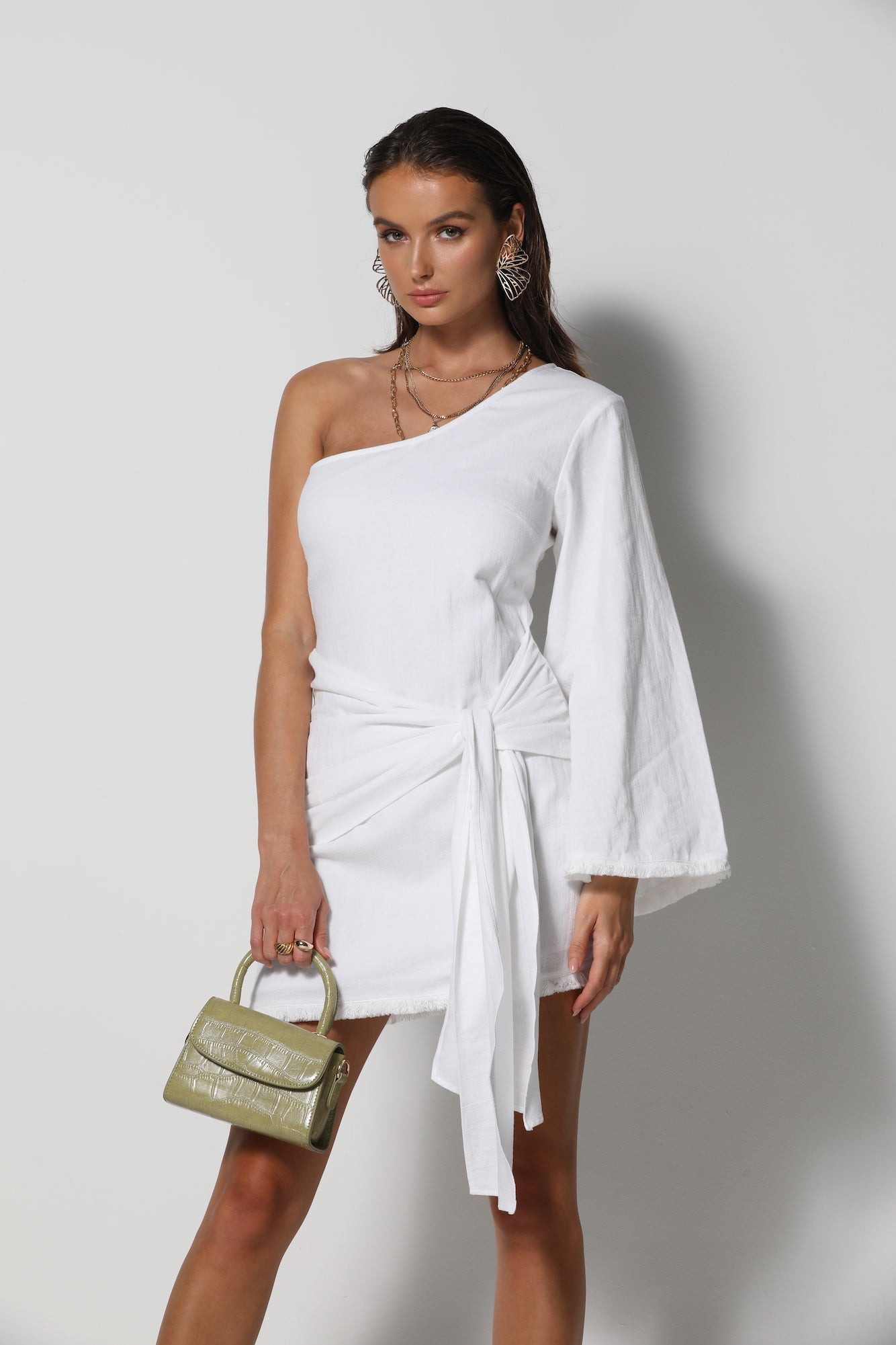 RUNAWAY THE LABEL Liana Dress White