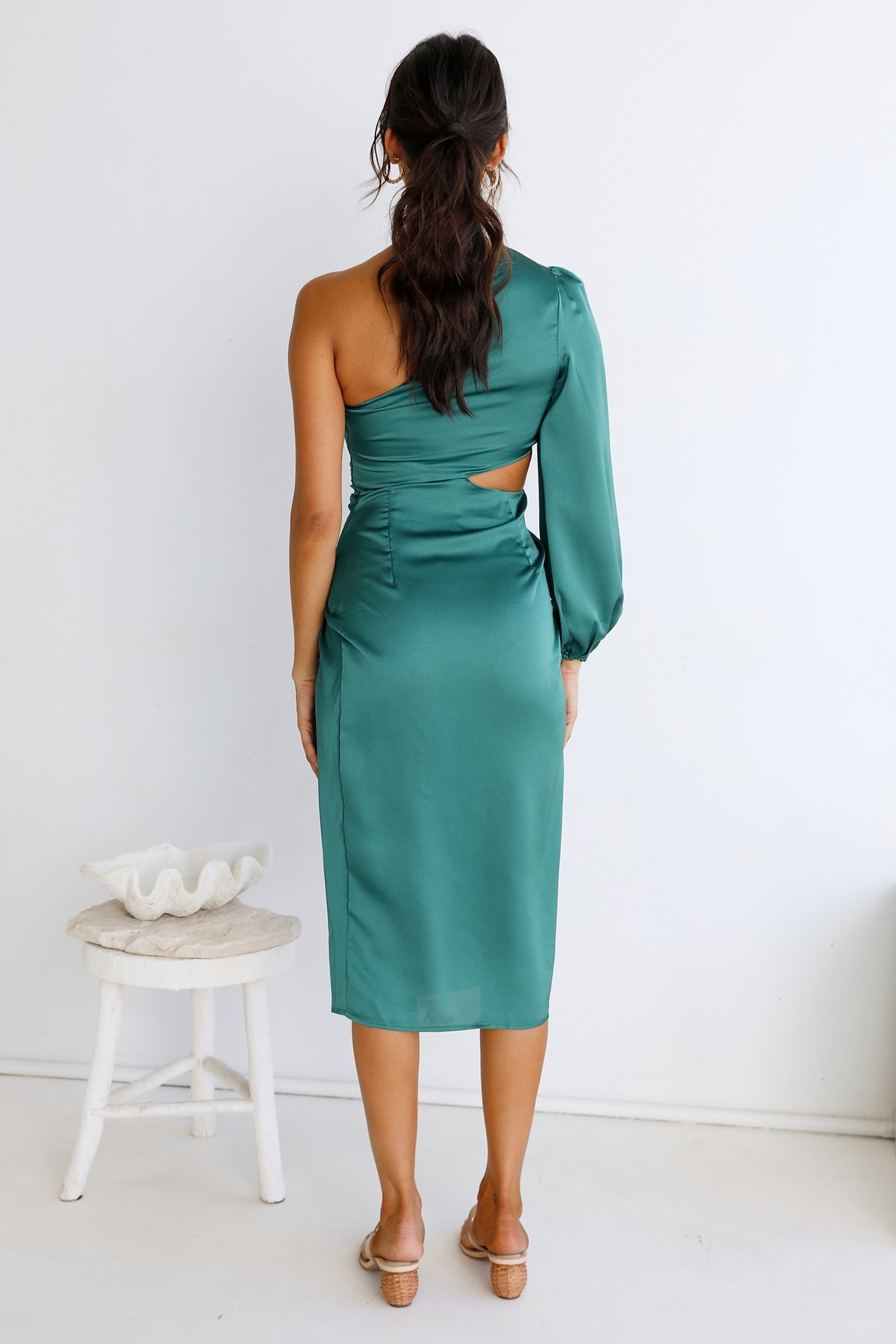 Middle Of The Night Midi Dress Green