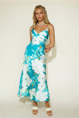 Disappear in the Clouds Maxi Dress Blue