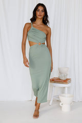 North Facing Sun Maxi Dress Green