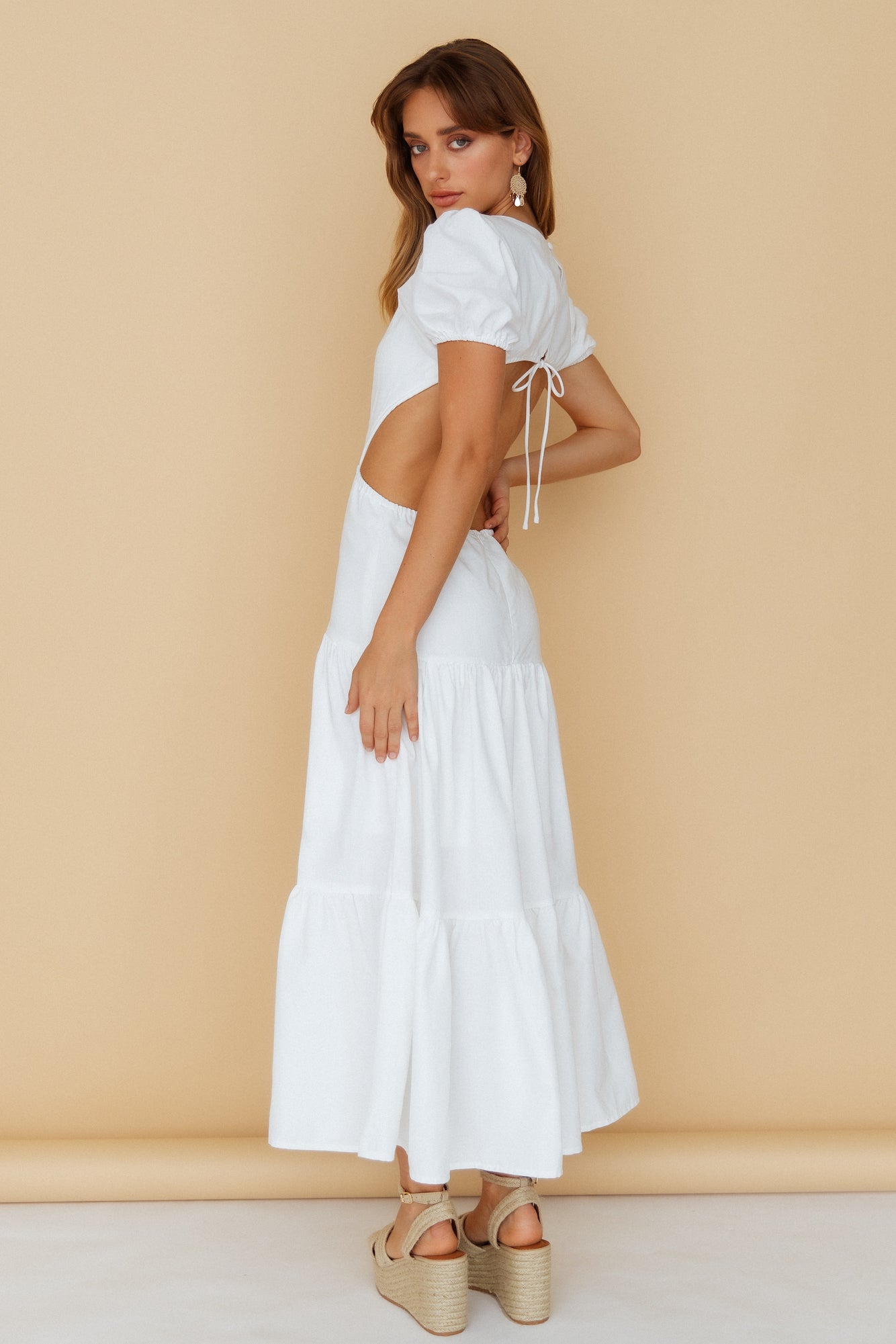 See You Again Maxi Dress White