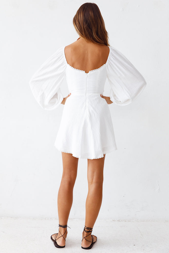 Secret Moment Dress White