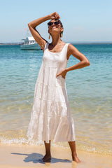 Goodness Of Heart Maxi Dress White