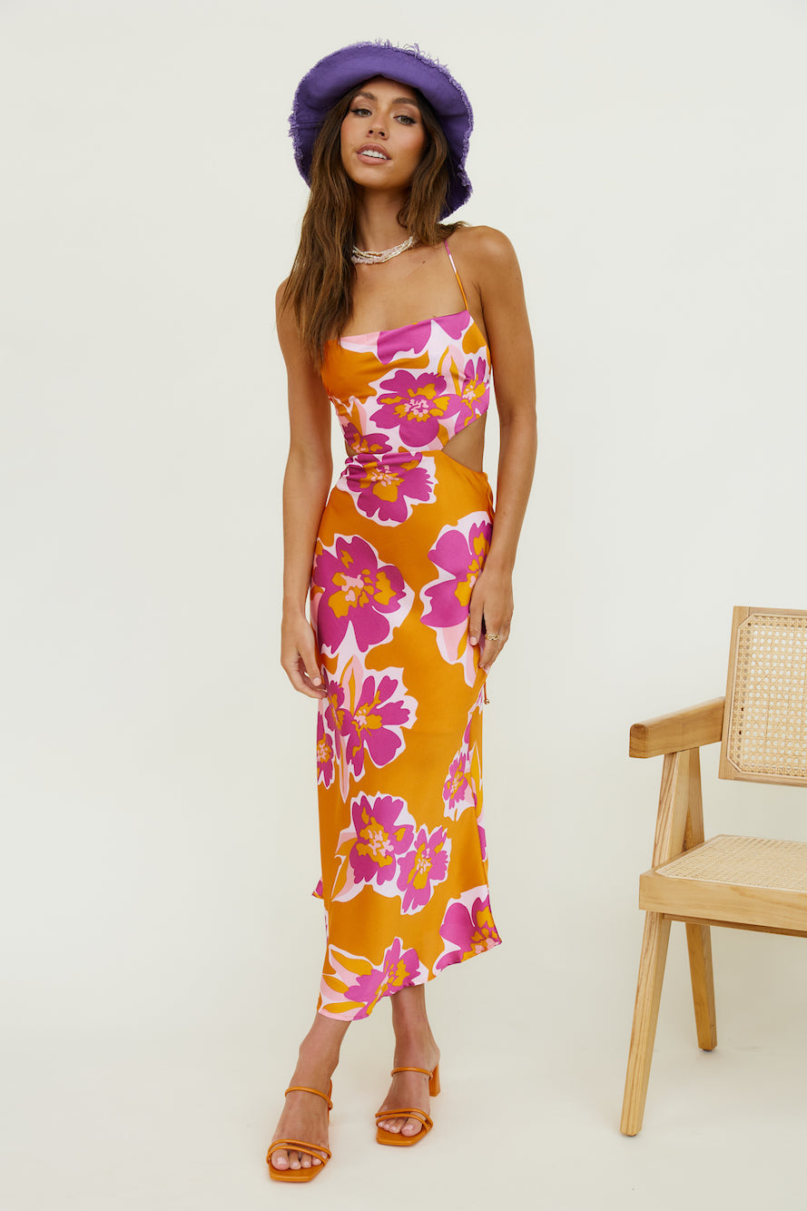 Malachime Maxi Dress Orange