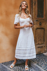 Valeria Midi Dress White