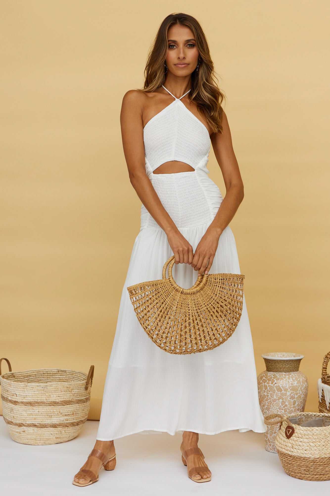 Dear Lover Maxi Dress White