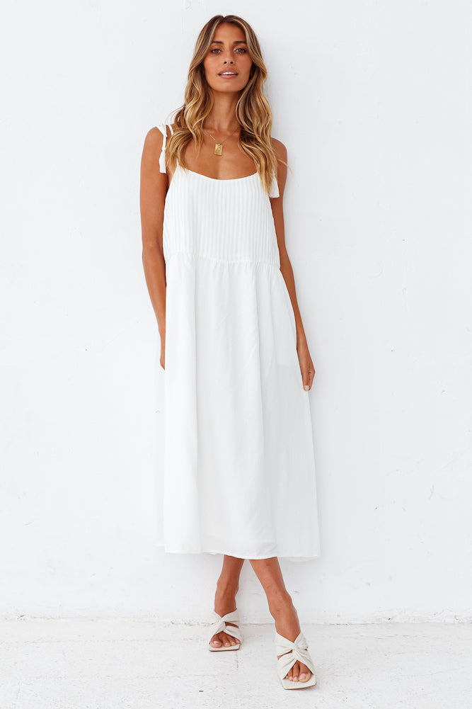 Genoise Midi Dress White