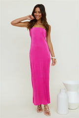 Thinking Of Dusk Maxi Dress Pink