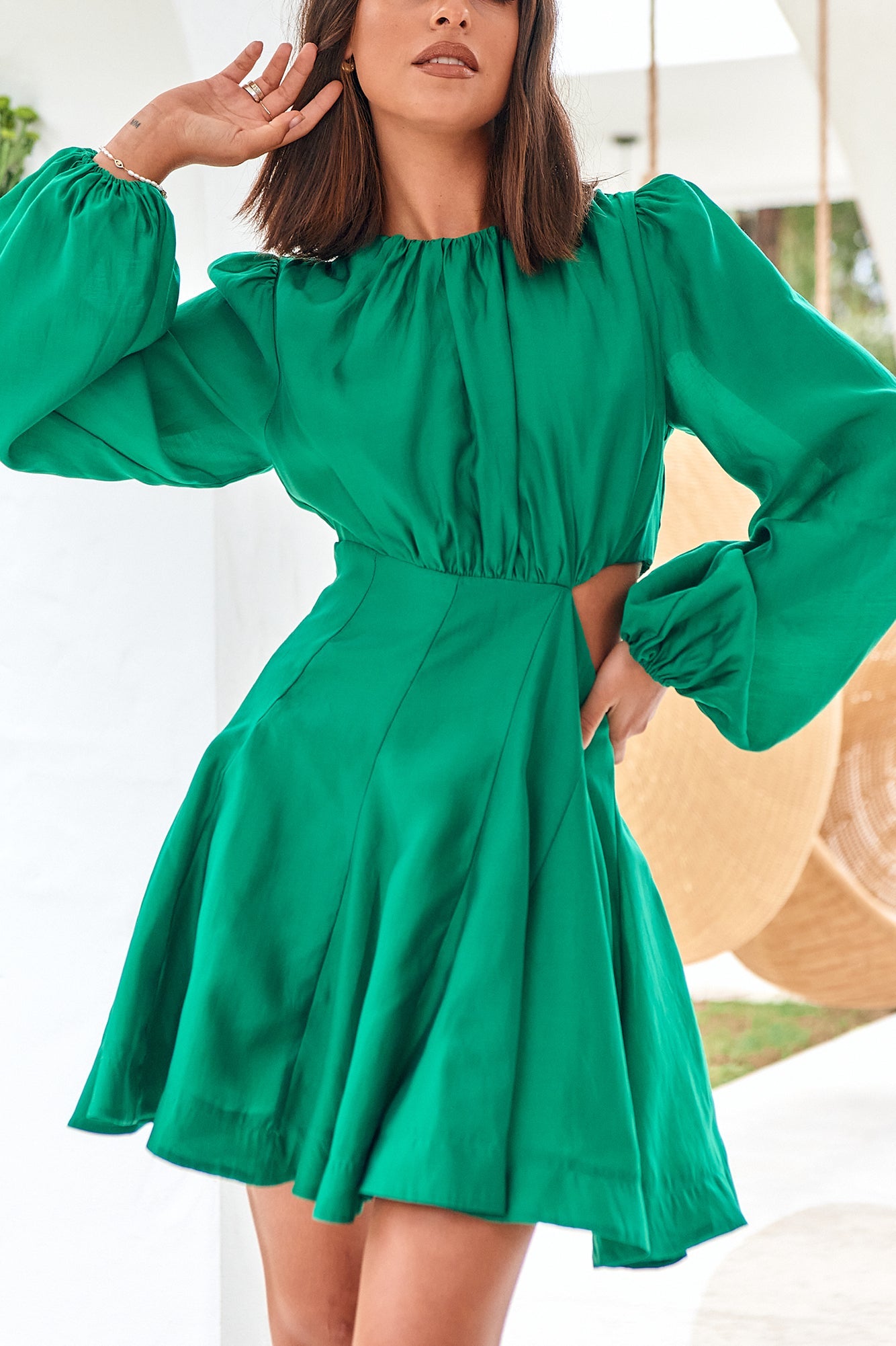 Symbols Of Nature Dress Green