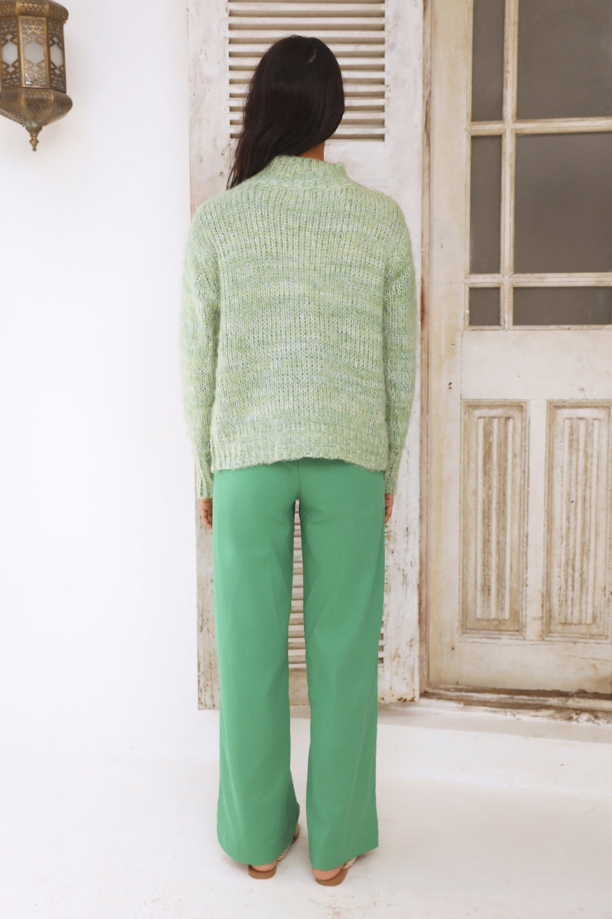 Perfect Leaves Knit Jumper Green