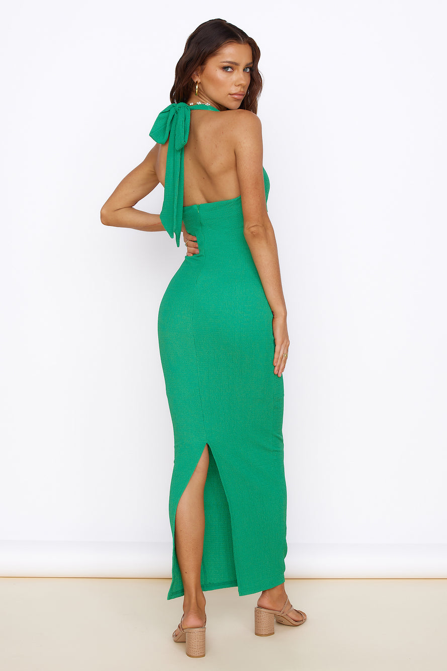 New Found Purpose Maxi Dress Green